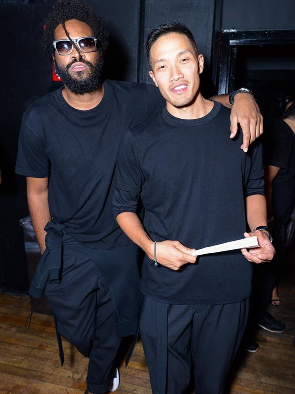 <p>Maxwell Osborne and Dao-Yi Chow at the DKNY party during s/s 16 NYFW, September.</p>