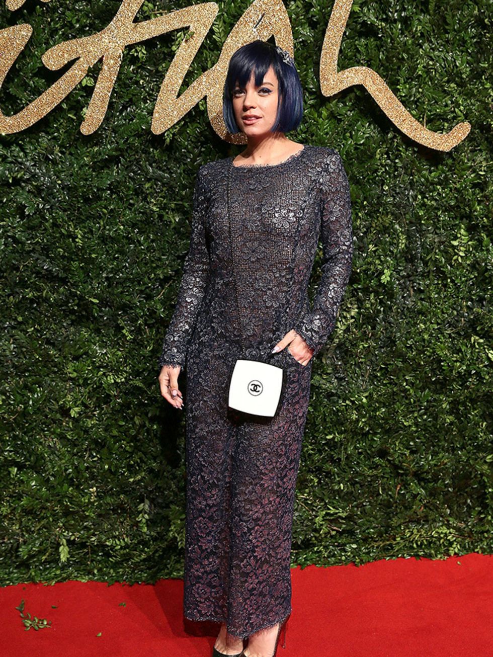 Lily Allen attends the British Fashion Awards in London, November 2015.