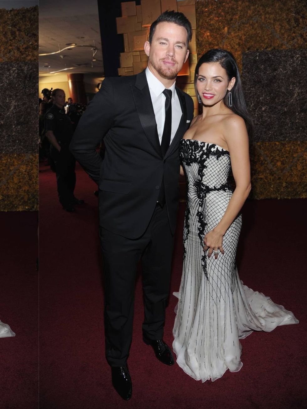 <p>Channing Tatum and Jenna Dewan at the Golden Globes after-party, 2014. </p>