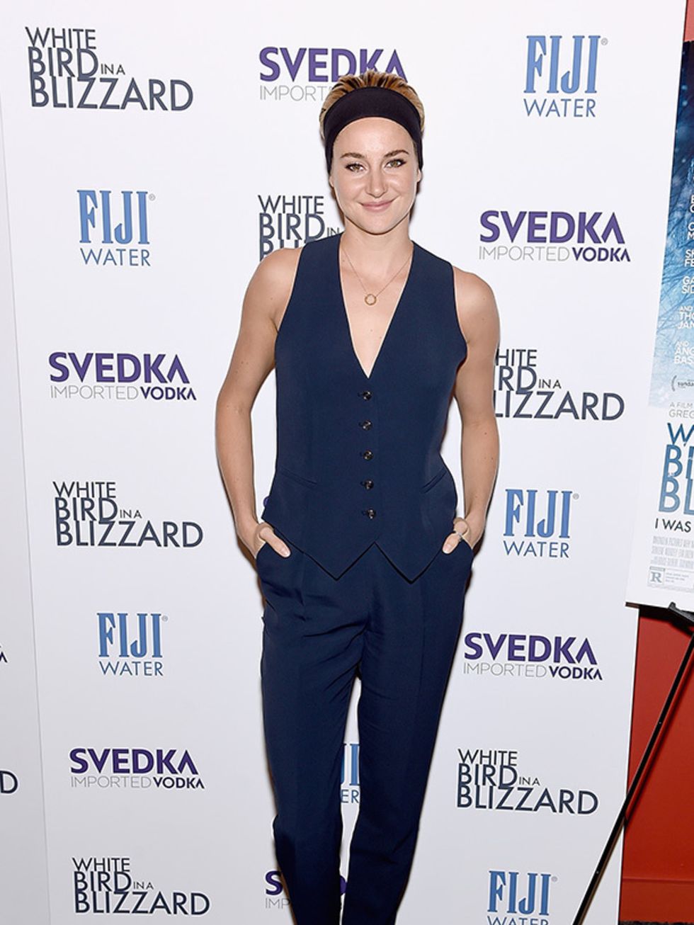 Shailene Woodley wearing Temperley London Spring 2015 to the White Bird in a Blizzard film screening in New York, October 2014