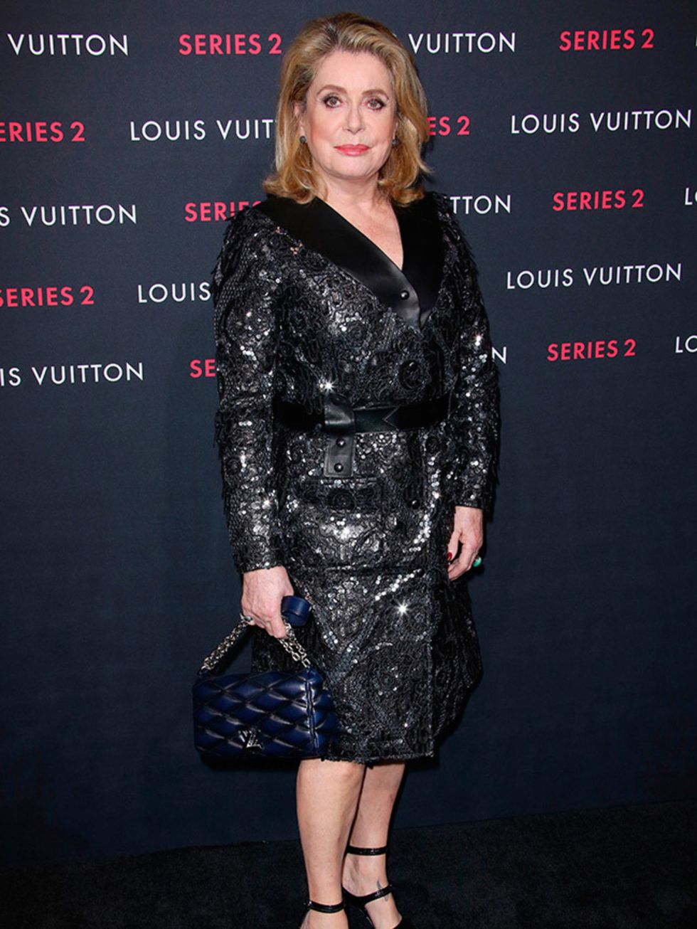 <p>Catherine Deneuve at the Louis Vuitton Series 2 Exhibition in Los Angeles, February 2015.</p>