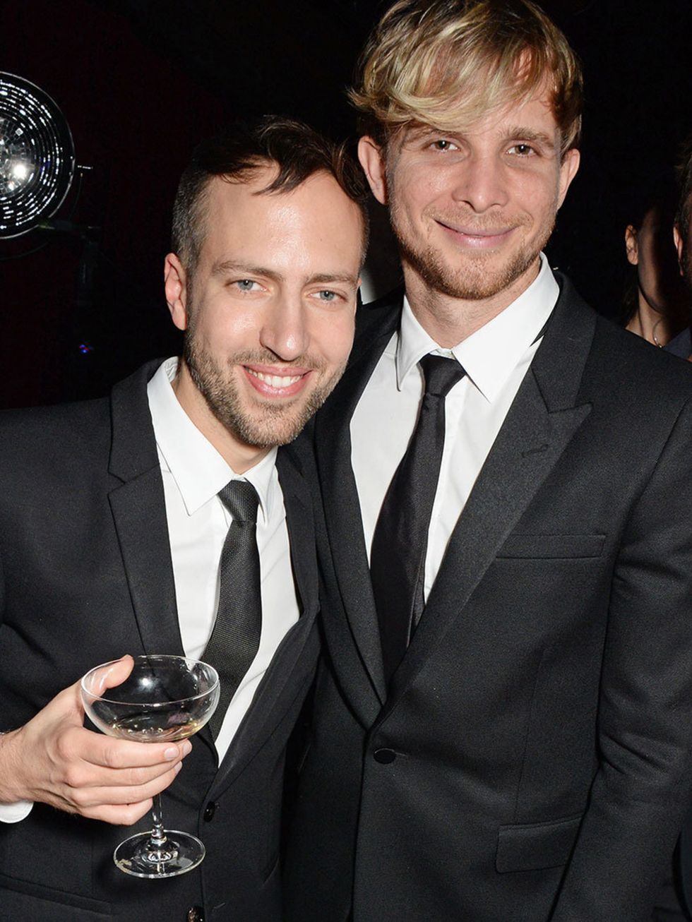 <p>Peter Pilotto and Christopher de Vos attend the ELLE Style Awards after party.</p>