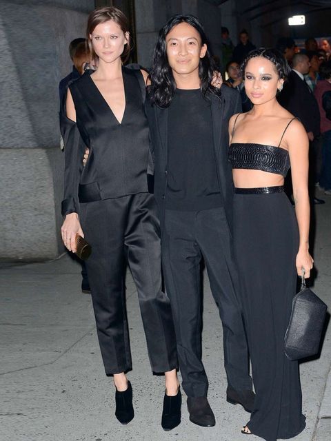 <p>Kasia Struss, <a href="http://www.elleuk.com/catwalk/designer-a-z/alexander-wang/spring-summer-2014">Alexander Wang</a> (who scooped an award for fashion) and Zoe Kravitz attend the 30th Annual Night Of Stars presented by The Fashion Group Internationa