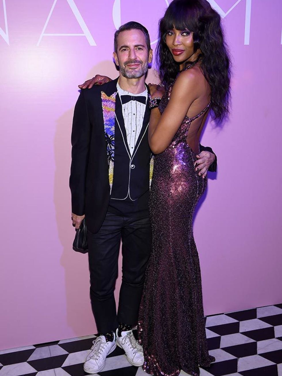 Marc Jacobs and Naomi Campbell at the launch of Naomi at the Diamond Horseshoe in New York, April 2016.