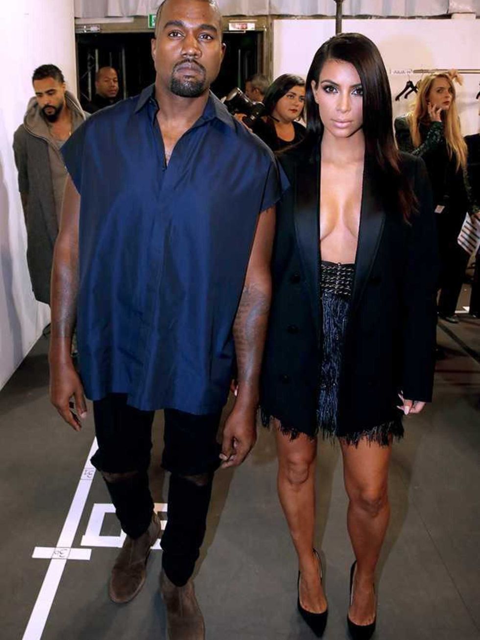 <p><strong>Most impressive his n hers coordination:</strong></p>

<p><a href="http://www.elleuk.com/tags/kim-kardashian">Kimye</a>. Obvs. This <a href="http://www.elleuk.com/catwalk/lanvin/spring-summer-2015">Lanvin</a> look was a particular highlight.<