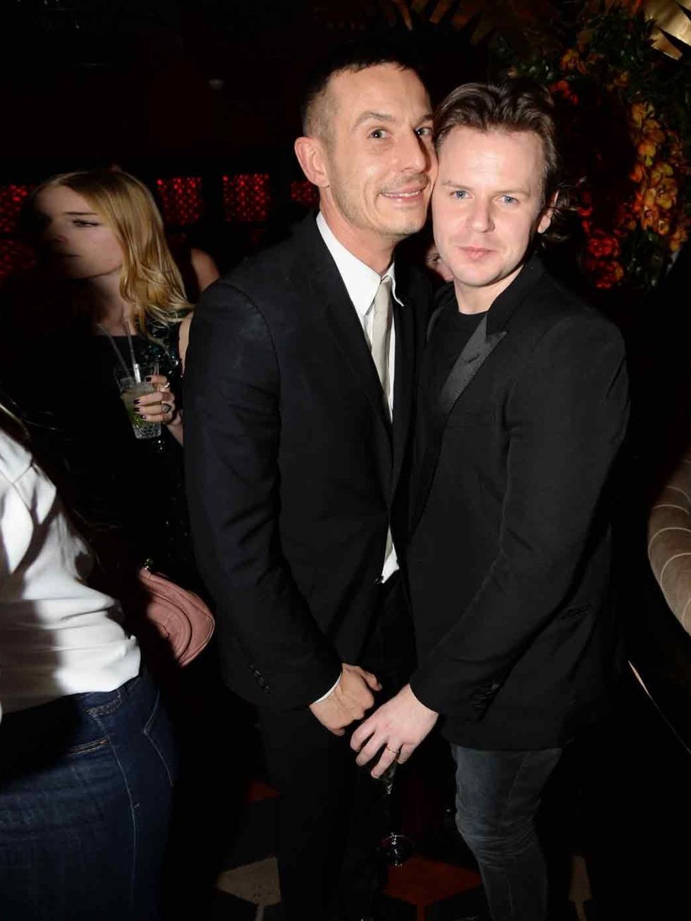 <p>Jonathan Saunders and Christopher Kane at the launch party to celebrate the 60th anniversary of Playboy with Kate Moss at the London Bookmarc.</p>