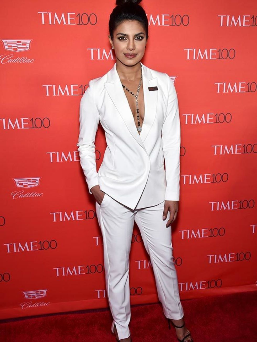 Priyana Chopra attends the 2016 Time 100 Most Influential People In The World Gala in New York, April 2016.