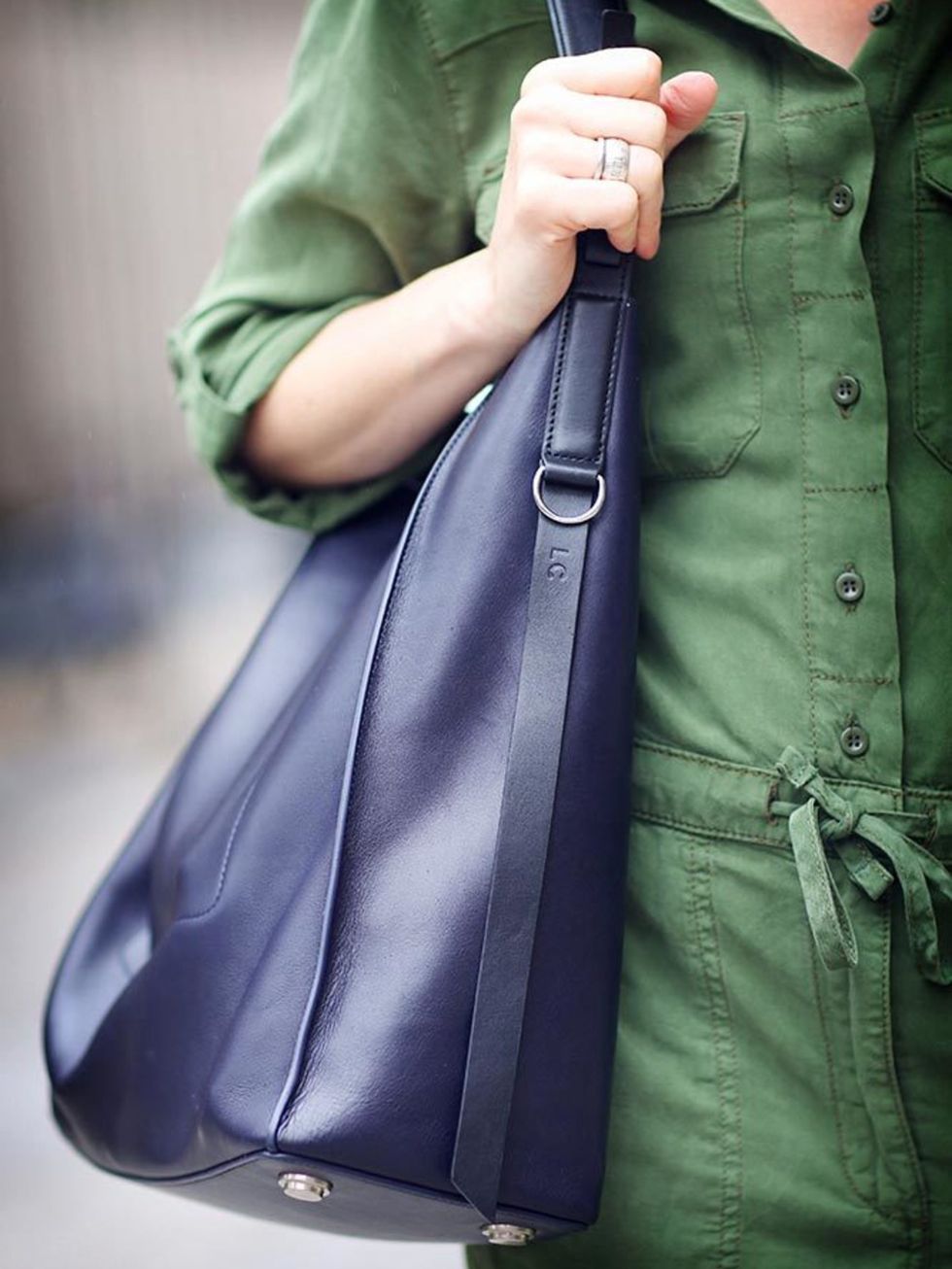 <p>Lorraine Candy, Editor-in-Chief </p>

<p>Topshop boiler suit, AllSaints bag, Office shoes</p>