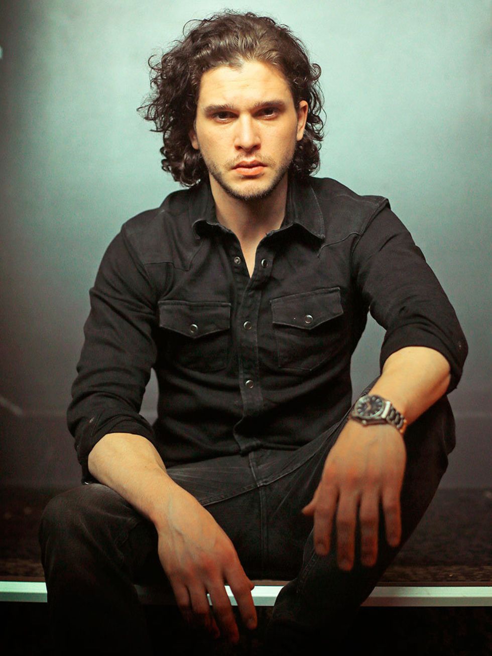 English-actor-Kit-Harington-poses-during-a-photoshoot-to-promote-his-new-movie-'Pompeii'-and-television-series-Game-of-Thrones-REX