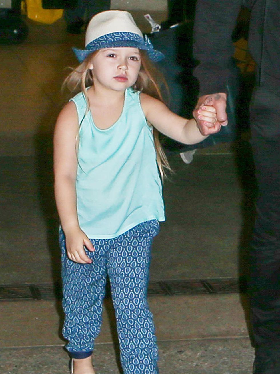 Harper and David arriving at LAX, July 2015.
