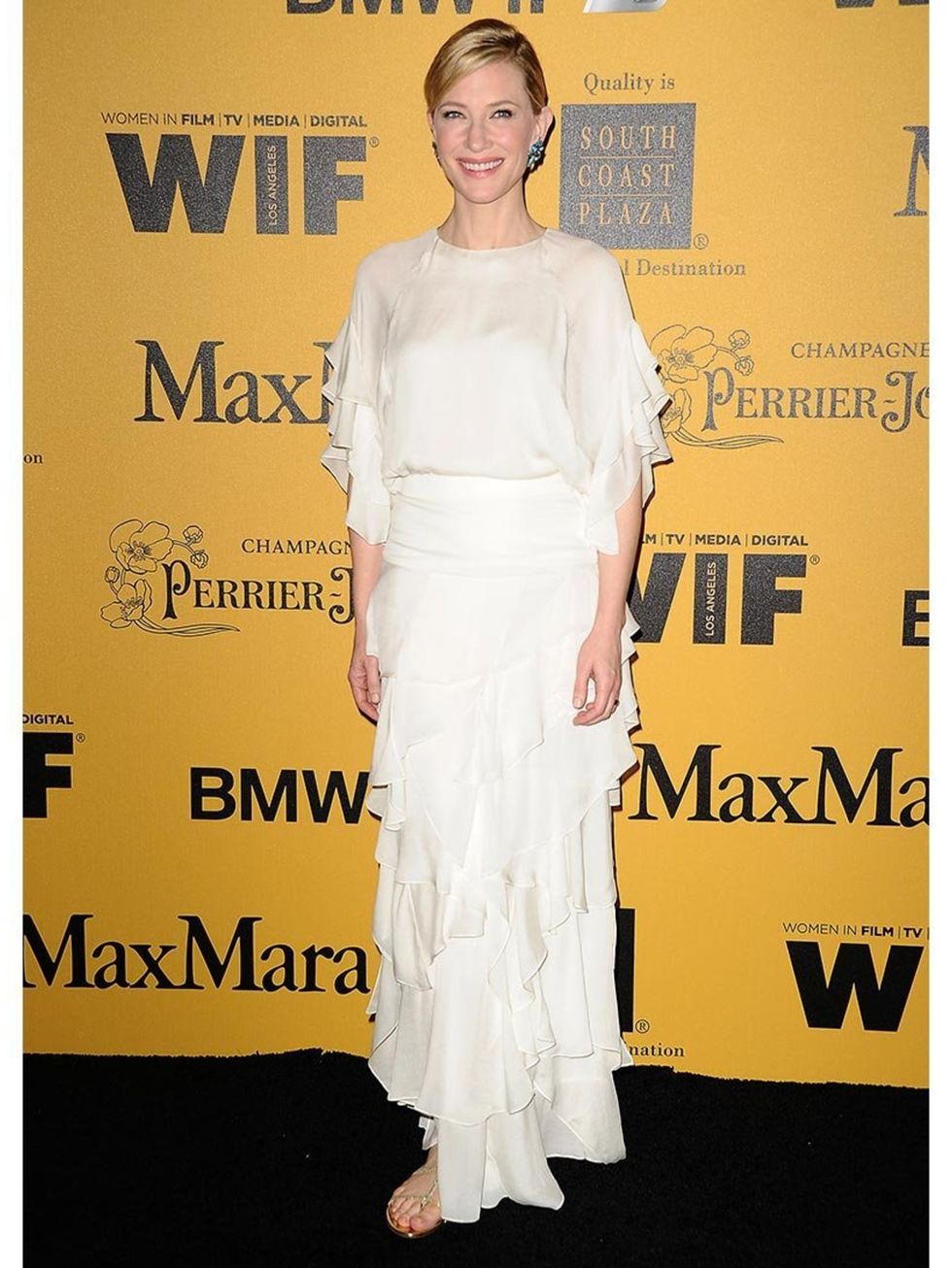 <p>Cate Blanchett wears Chloé to the Women In Film 2014 Crystal + Lucy Awards.</p>