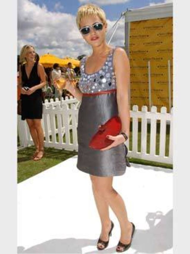 <p>Ordinarily this knee skimming shift might look a bit frumpy on such a young girl, but accessorised with red lips, retro coloured sunglasses and </p><p>By Laurelle Gilbert</p><p>Posted 23 July 2007</p>