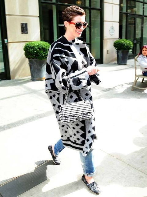 anne hathaway in new york, april 2014