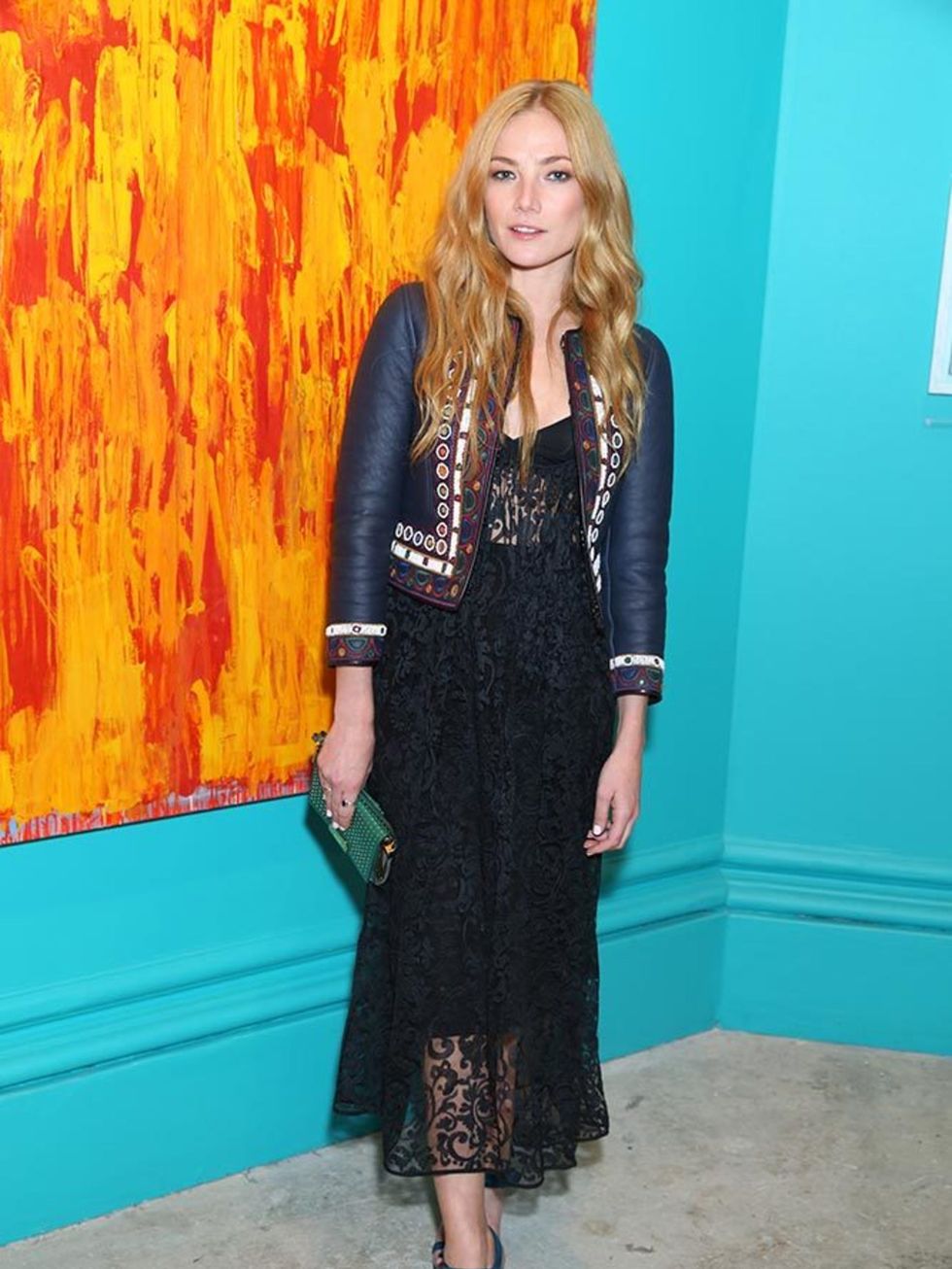 <p>Clara Paget at the Royal Academy of Arts Summer Exhibition on June 3, 2015 </p>