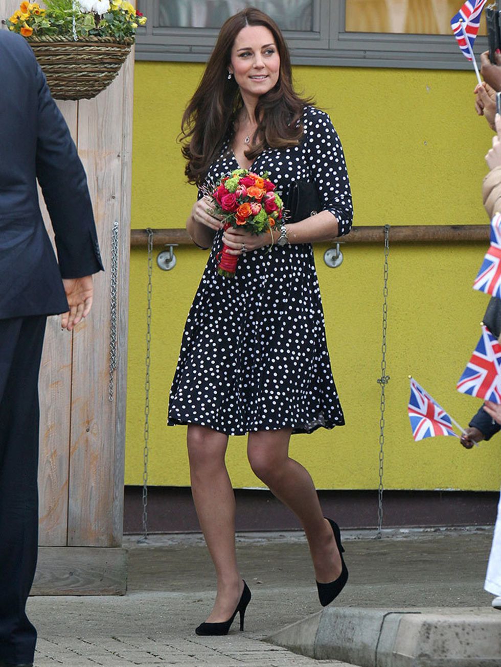 Kate Middleton wearing an ASOS dress whilst on Royal duties, March 2015.