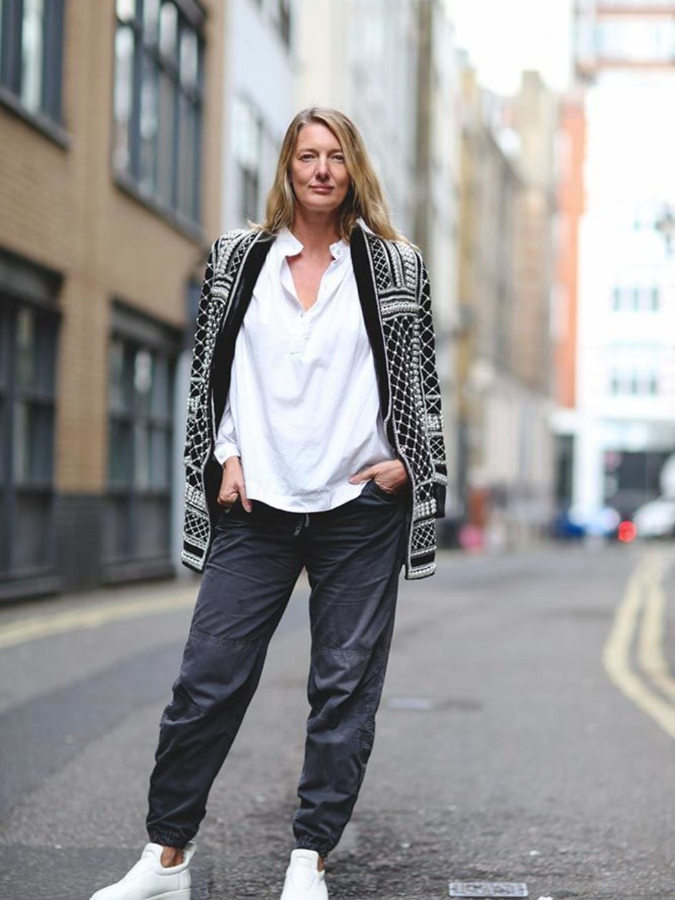 <p>Rebecca Lowthorpe, Assistant Editor, H&M x Balmain jacket, £299</p>