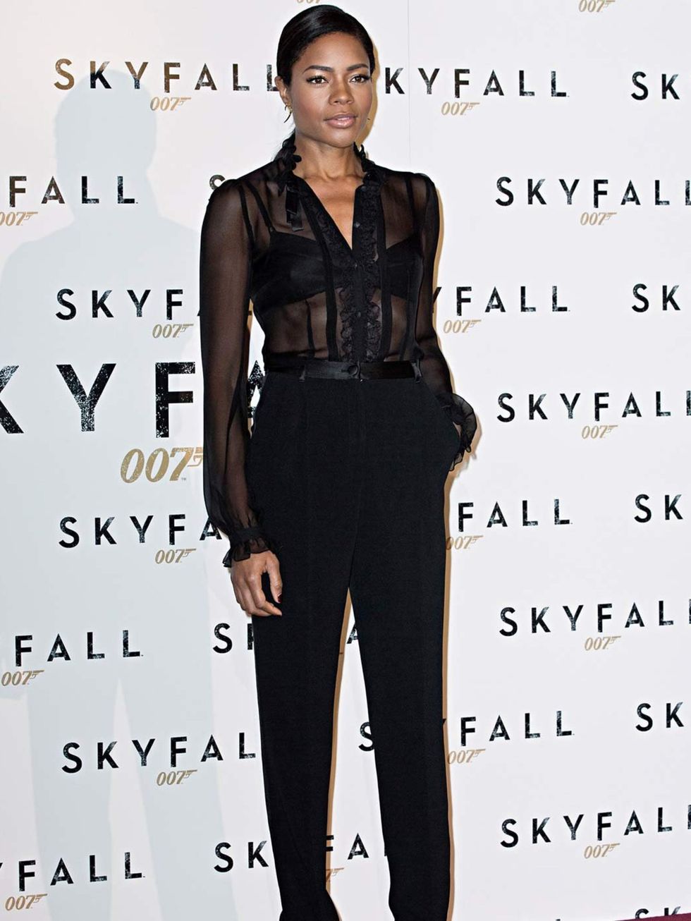 <p>Naomie Harris in Dolce &amp; Gabbana at the Skyfall photocall in Rome</p>