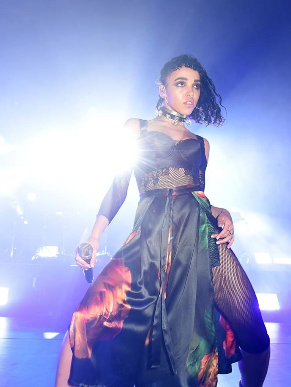 FKA Twigs performing at the MAC party during London Fashion Week, September 2015.