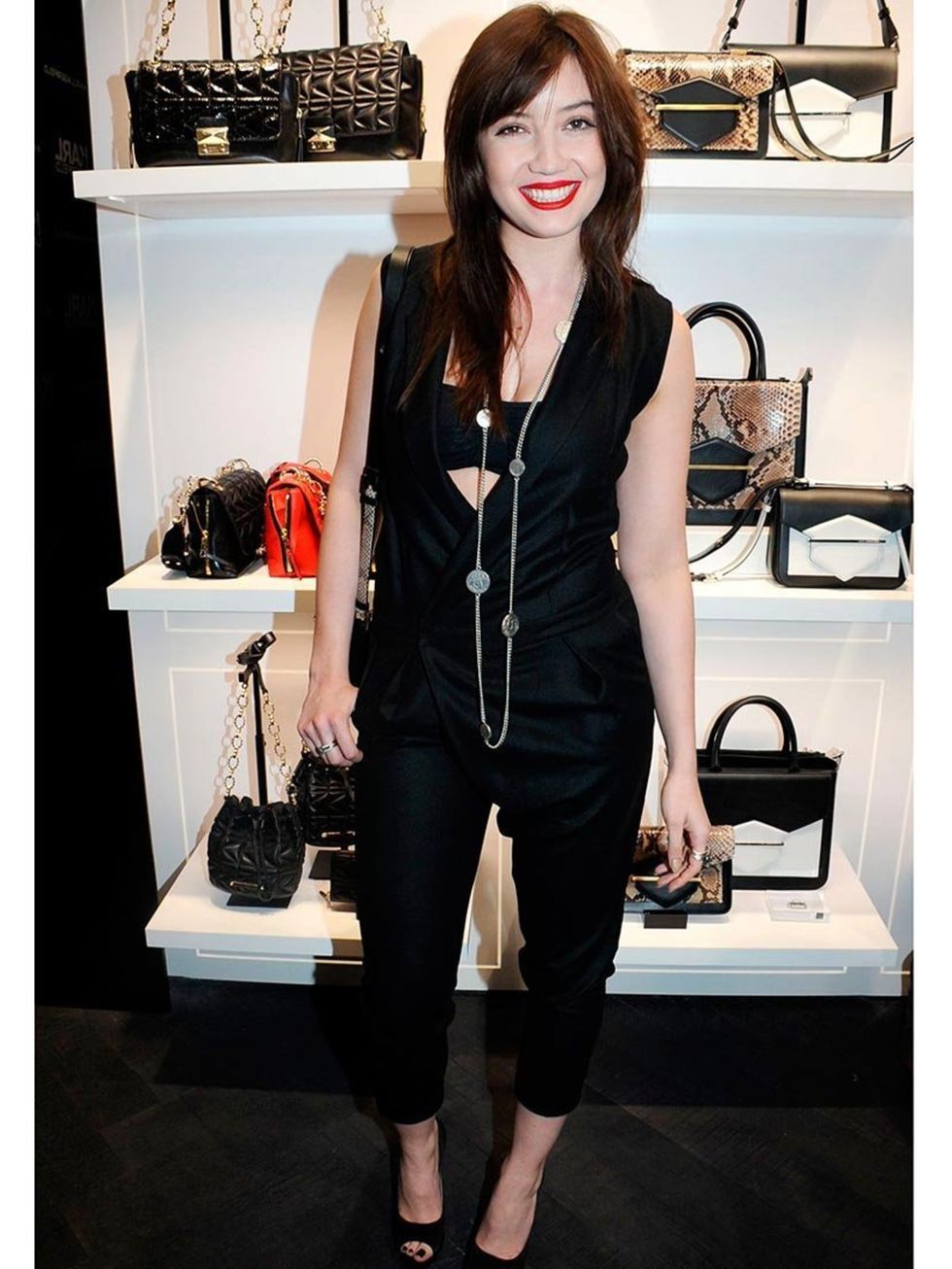 <p>Daisy Lowe at the Karl Lagerfeld Store and Fragrance launch party </p>