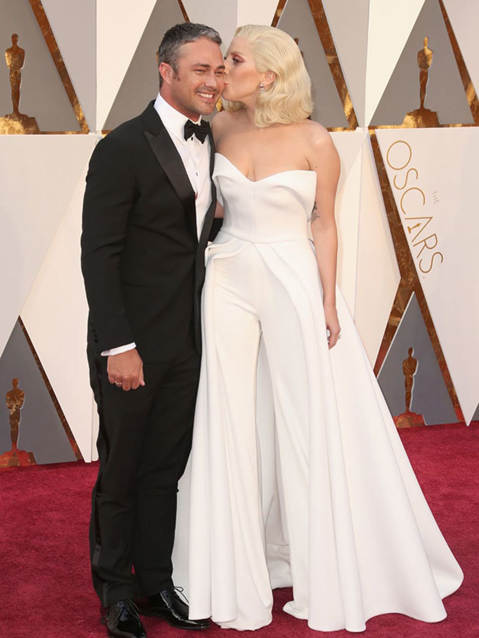 Taylor Kinney and Lady Gaga at the Oscars in LA, February 2016.