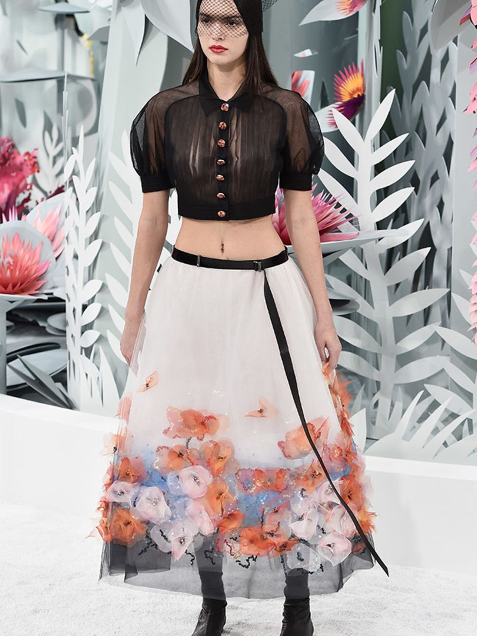 <p><a href="http://www.elleuk.com/tags/kendall-jenner">Kendall Jenner</a> at Chanel Couture s/s 2015.</p>