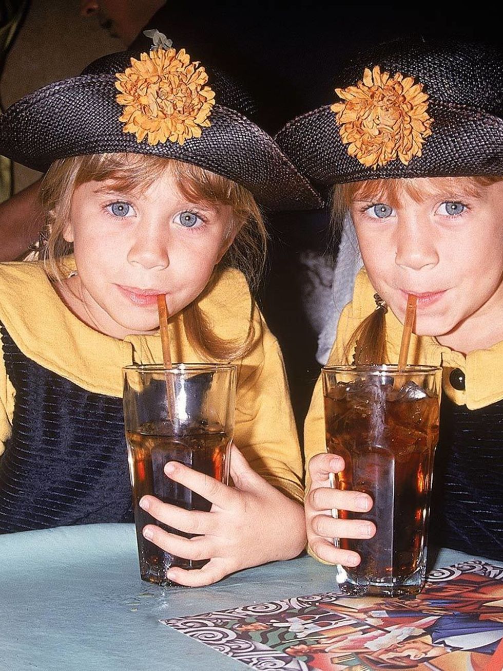 Twin actresses Mary-Kate and Ashley during the 90s
