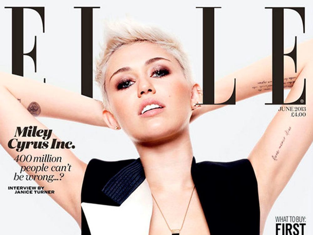 Miley Cyrus Bondage Fuck - Miley Cyrus Talks To ELLE About Growing Up In Hollywood