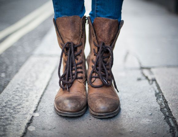 Brown, Shoe, Human leg, Boot, Leather, Tan, Liver, Street fashion, Foot, Work boots, 