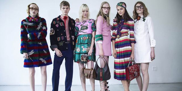 Gucci Cruise 2017 models backstage