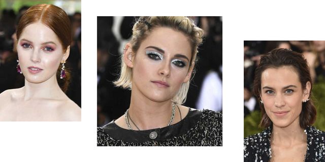 Met Gala 2016 Make Up Trends : Ellie Bamber, Kristen Stewart and Alexa Chung