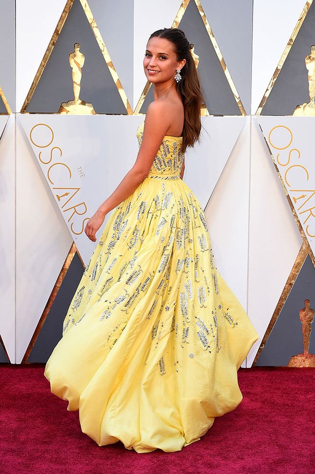Alicia Vikander Louis Vuitton Oscar Dress