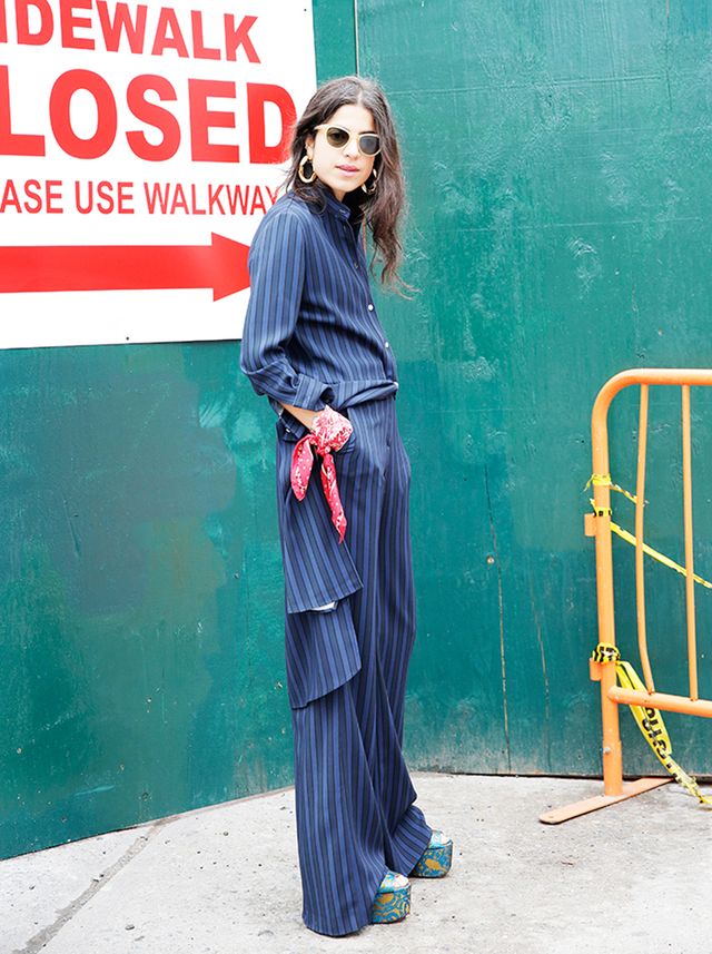 Leandra Medine wearing pieces from her Atea Oceanie collaboration