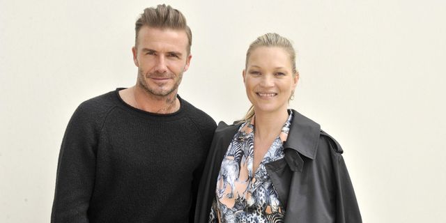 David Beckham and Kate Moss