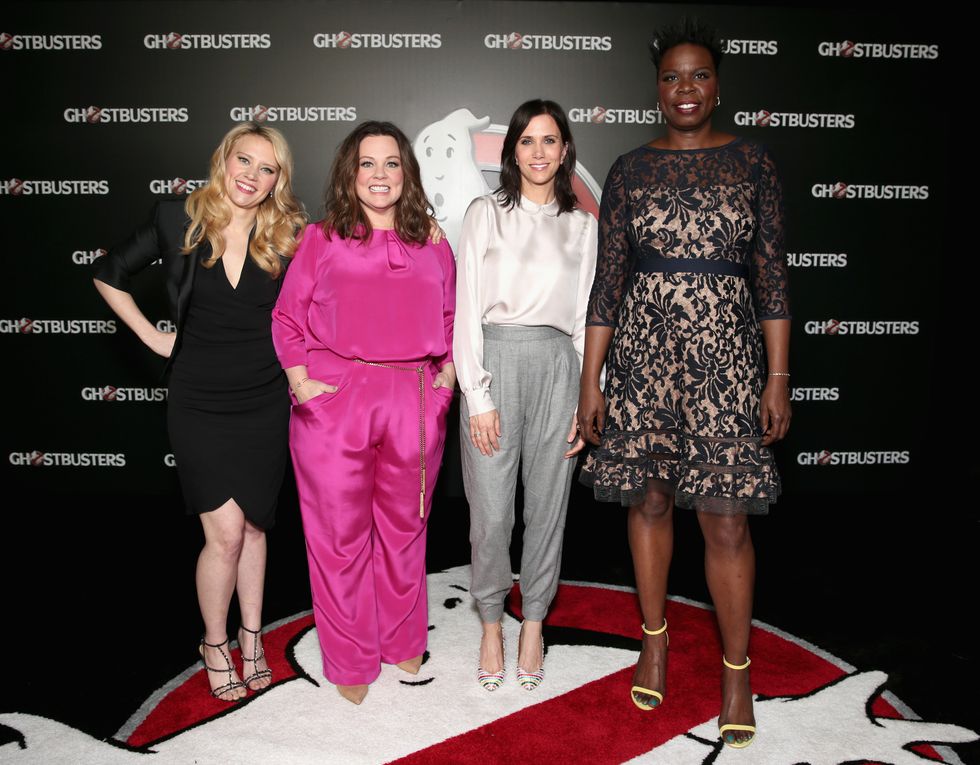 Cast of Ghostbusters at CinemaCon 2016 | ELLE UK