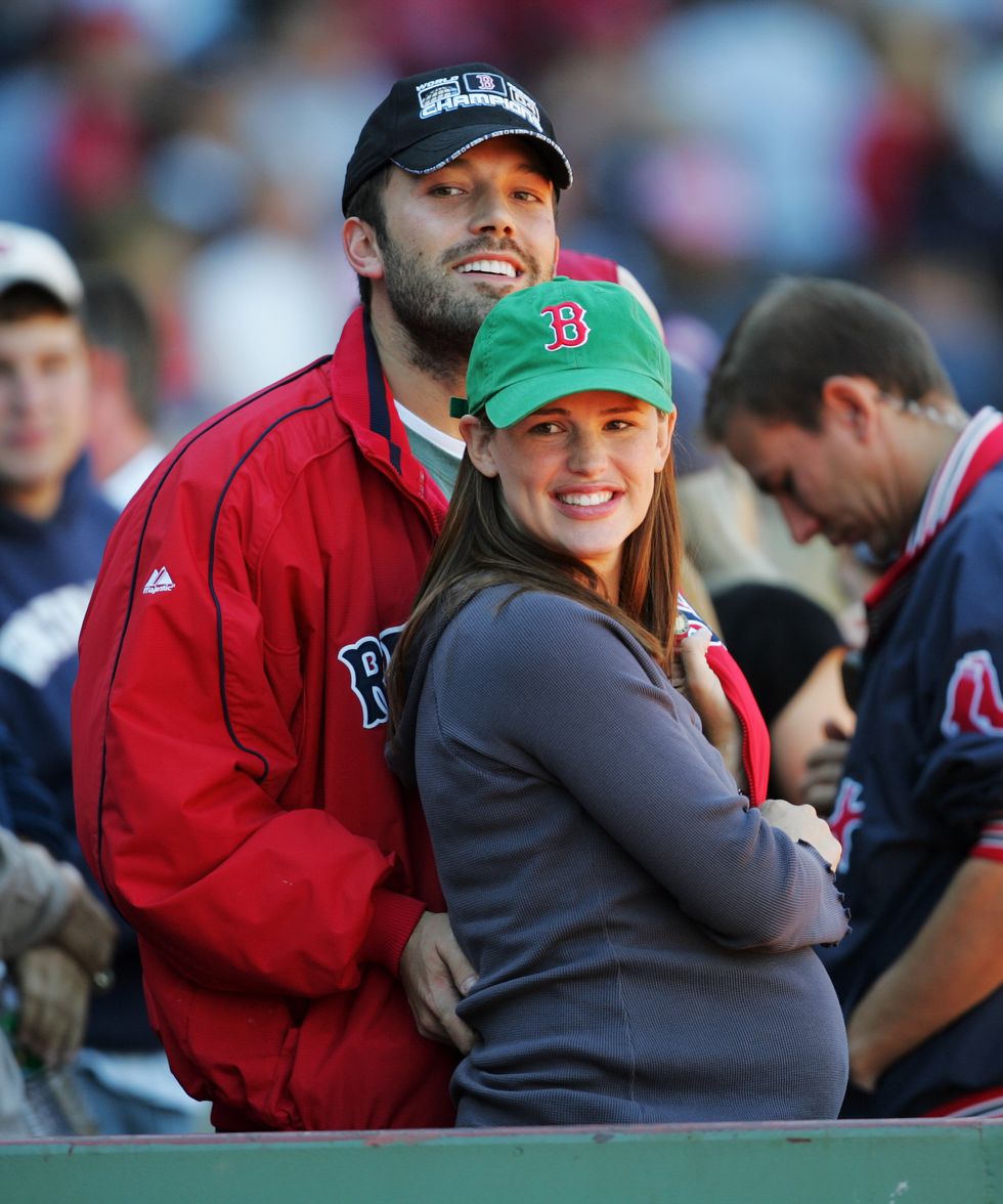 Ben Affleck and Jennifer Garner at baseball match | ELLE UK