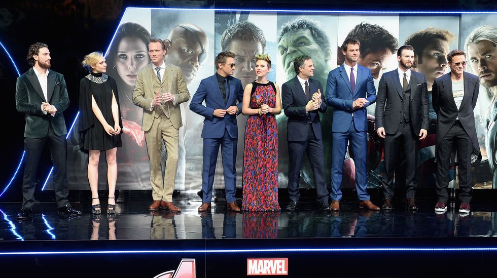 Scarlett Johansson and The Avengers Actors
