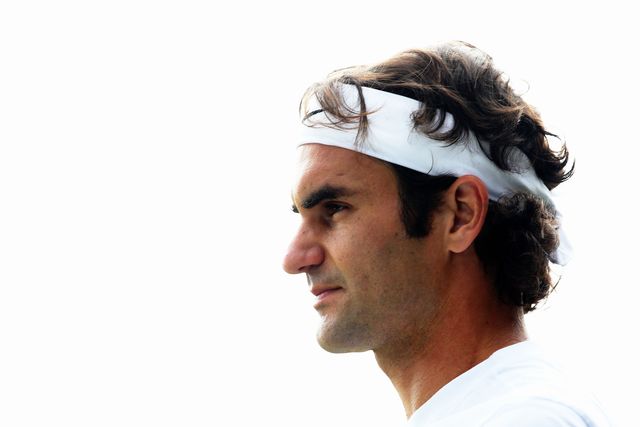 Roger Fererer at Wimbledon