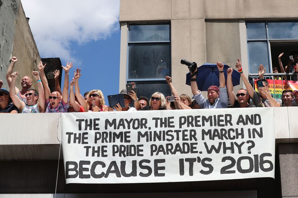 Banner at Toronto Pride Parade