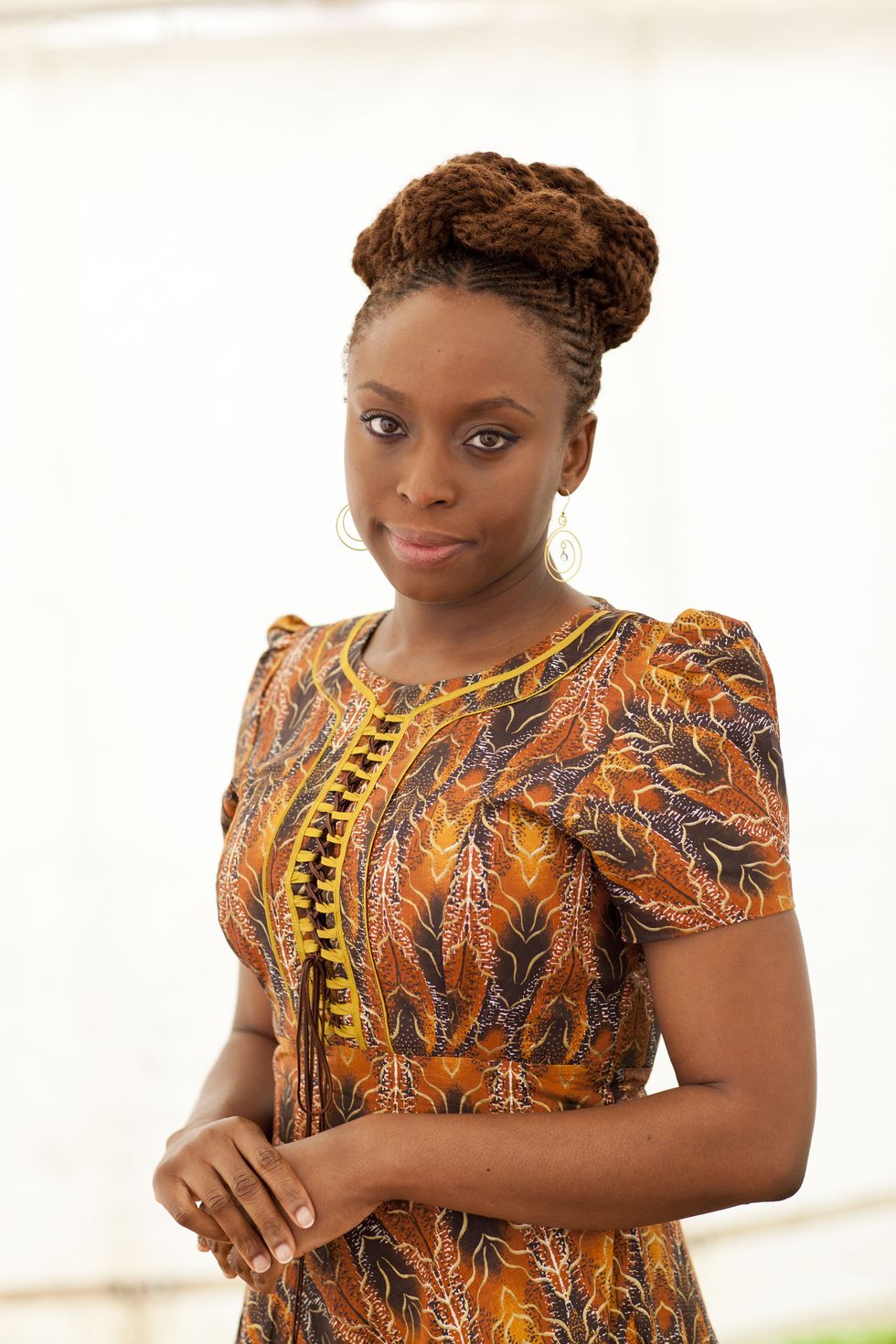 Writer Chimamanda Ngozi Adichie attends the Telegraph Hay Festival | ELLE UK