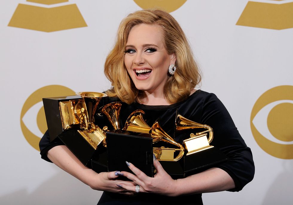 Adele at The 54th Annual GRAMMY Awards | ELLE UK
