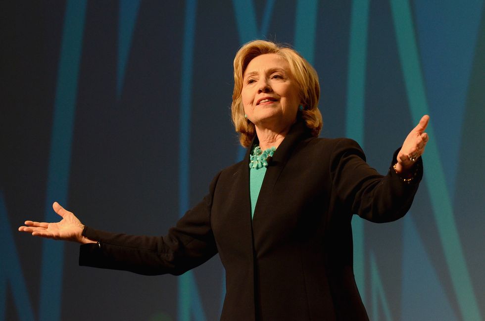 Hillary Clinton at 2014 Massachusetts Conference For Women | ELLE UK