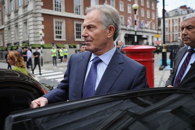 Tony Blair arrives at the Chilcot Report Reading