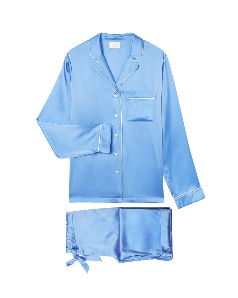 Blue, Product, Collar, Sleeve, Textile, White, Dress shirt, Electric blue, Fashion, Azure, 