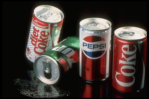 Fizzy drink cans