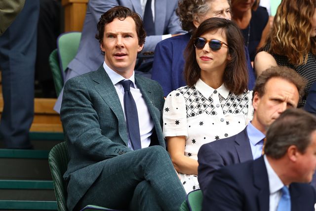 Benedict Cumberbatch and Sophie Hunter at Wimbledon 2016