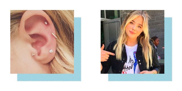 Chloe Moretz ear piercing