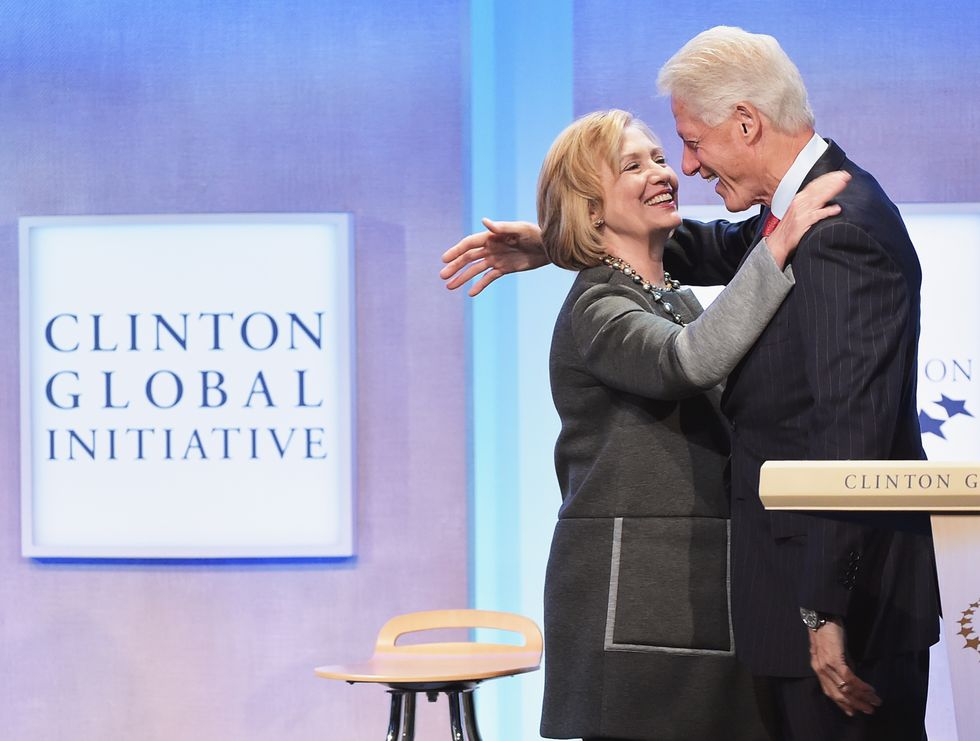 Hillary and Bill Clinton at Clinton Global Initiative | ELLE UK