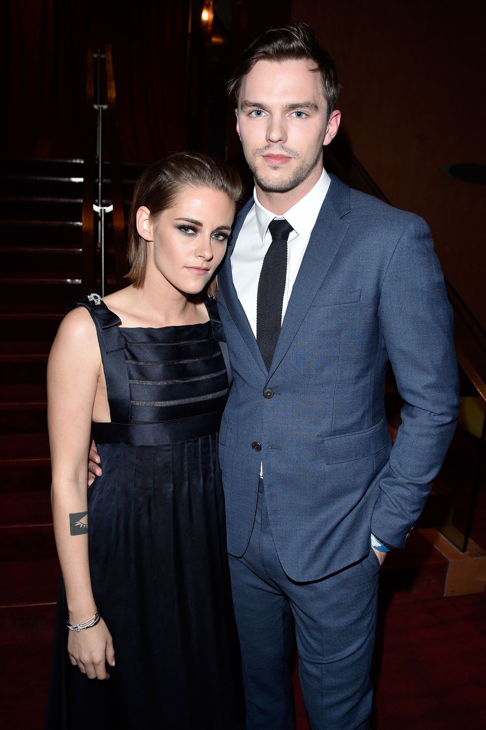 Kristen Stewart and Nicholas Hoult pose together | ELLE UK