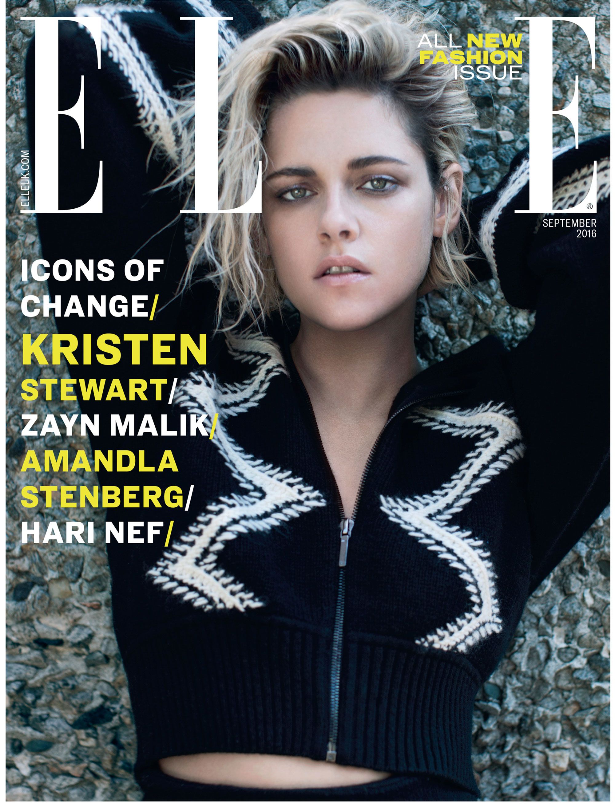 Icon Of Change! Kristen Stewart's ELLE UK September Cover