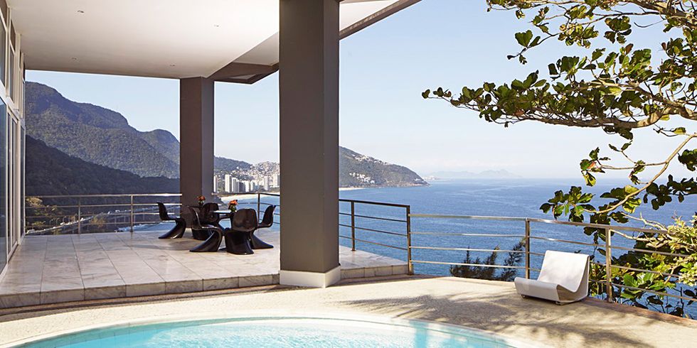 Pool view at La Suite by Dussol hotel, Rio de Janeiro, Brazil